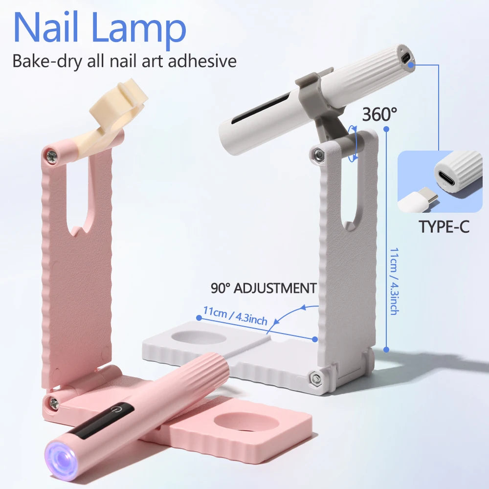 Pencil Lamp Nail UV LED Dryer Portable Rechargeable Flashlight UV Light
