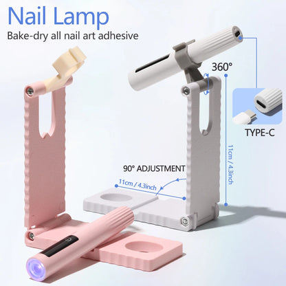 Pencil Lamp Nail UV LED Dryer Portable Rechargeable Flashlight UV Light