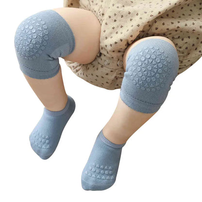 Baby Knee Pads Socks Set- Anti Slip Socks Kneecap Kid Crawling