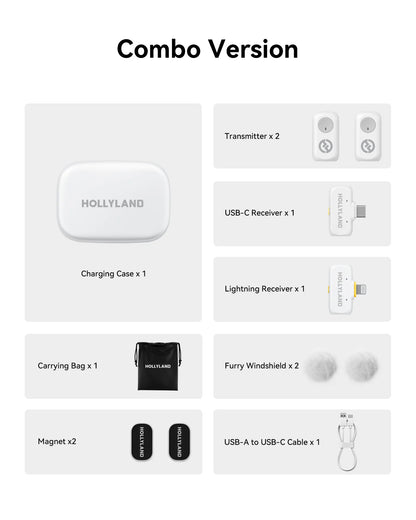A1 Wireless Microphone for Smartphones  Vlogging Podcast Noise Cancellation Mic