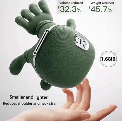 Wireless Neck And Back Massager with Heat 4D Kneading Shiatsu Deep Tissue