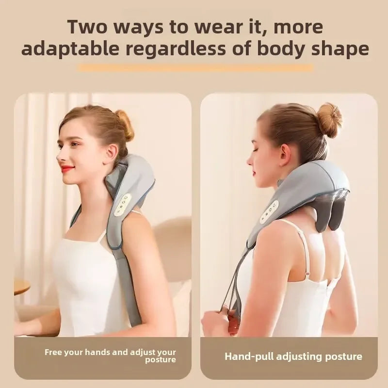 New USB U-Shape Neck and shoulder Shiatsu Cordless Massager