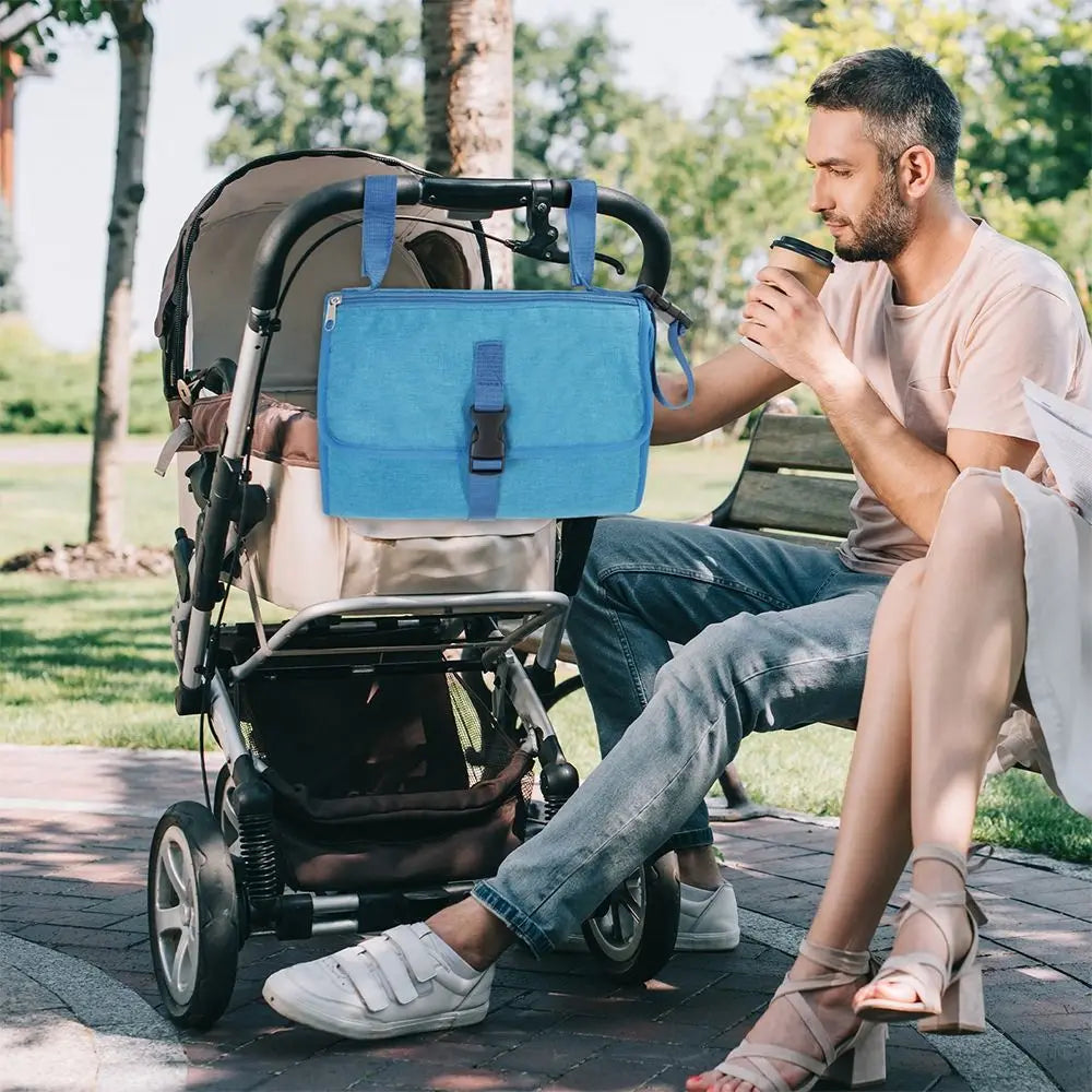 High Quality Portable Baby Changing Pad with Pockets Waterproof Travel Diaper Changing Station Kit