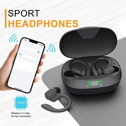 Wireless Sport TWS Earphones HiFI Stereo Waterproof Headset With Mic