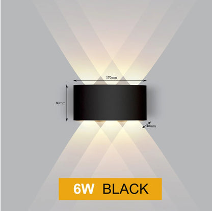 Aluminium LED Wall Lamp Waterproof Garden Balcony Lighting