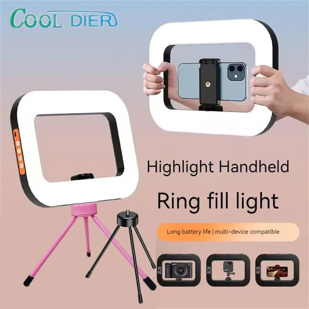 New Portable Handheld Ring LED light Rechargeable Live Broadcast