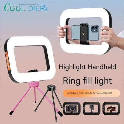 New Portable Handheld Ring LED light Rechargeable Live Broadcast