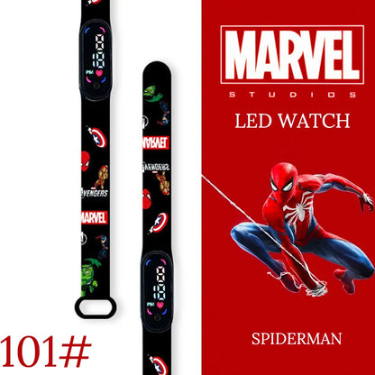 New Spiderman Kid's Waterproof Watches  Digital Watch Boys LED Clock