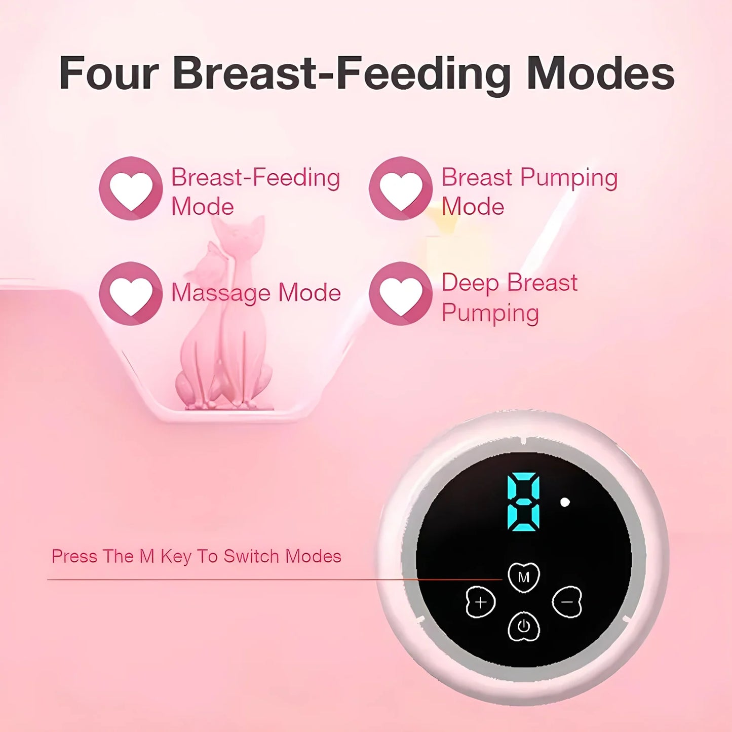 Electric Breast Pump Intelligent Integrated High Suction  - Painless and Silent Breast pump