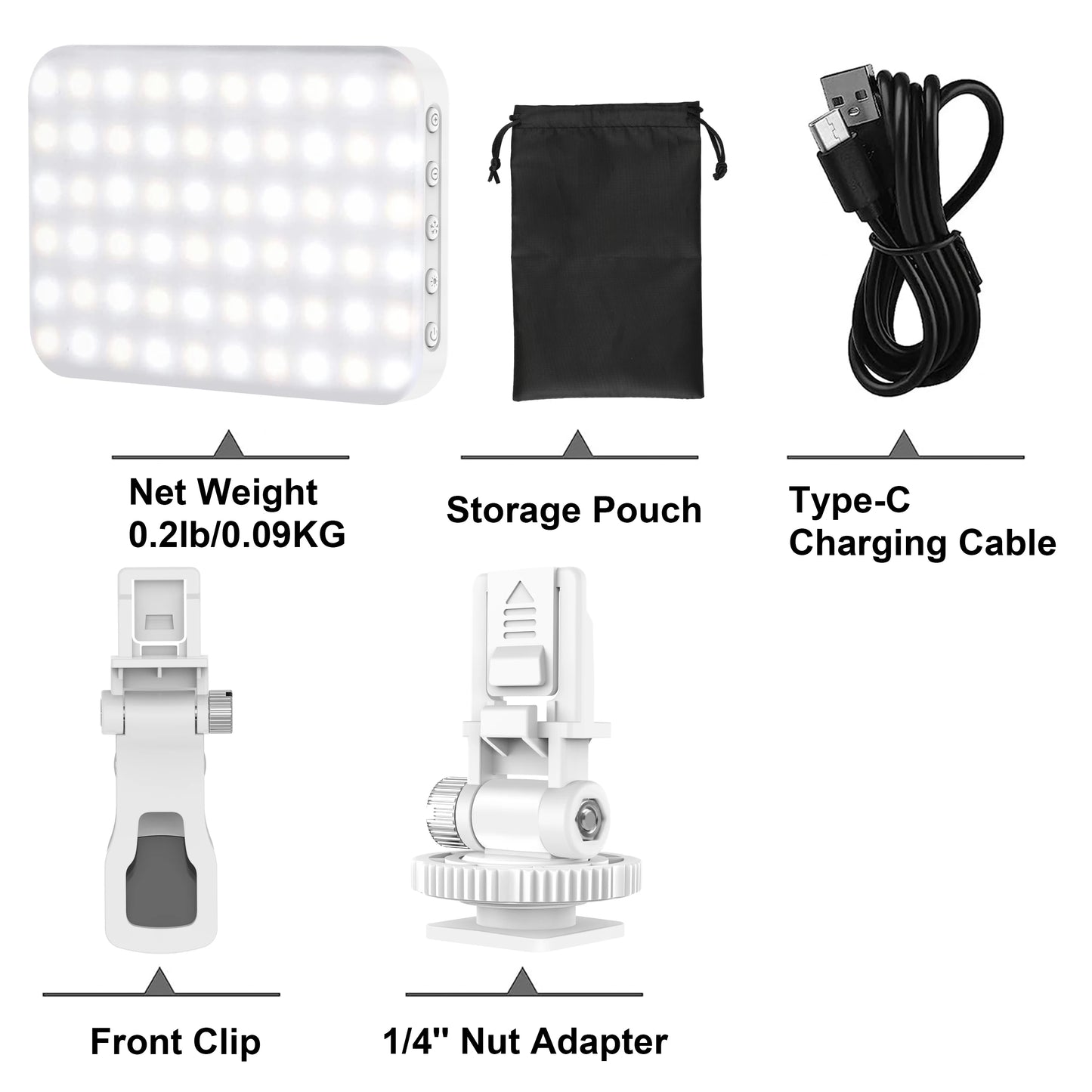 LED Selfie Light 60 High-quality for cell phone, 7 Light Modes