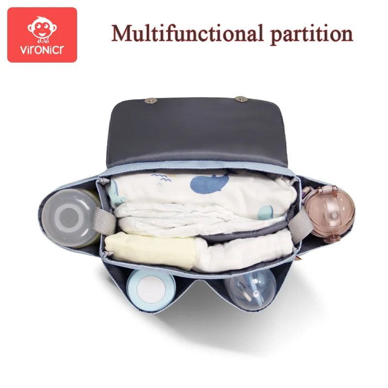 Large Capacity Travel Hanging Bag- Bottle Holder - Diaper Bag
