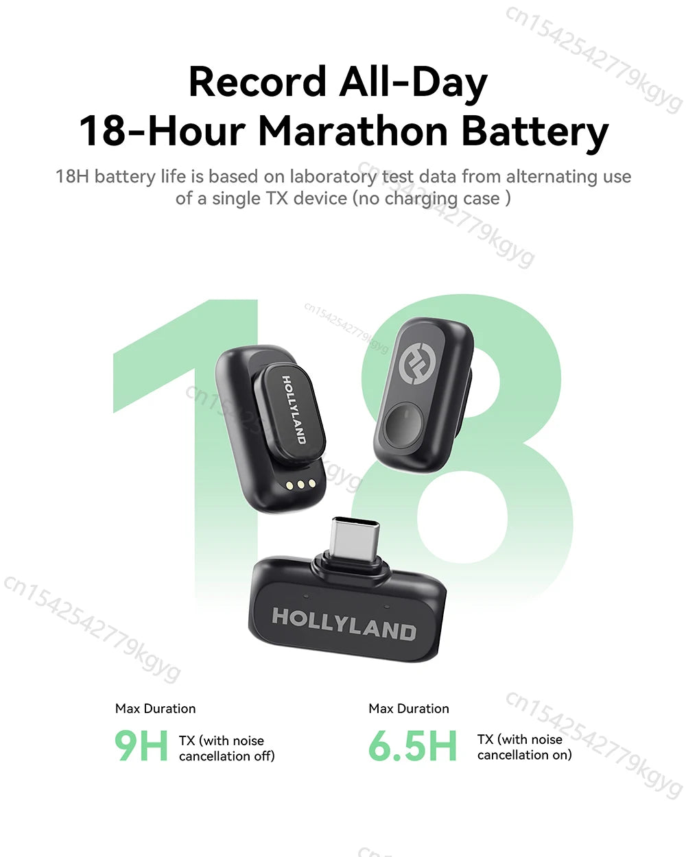 A1 Wireless Microphone for Smartphones  Vlogging Podcast Noise Cancellation Mic