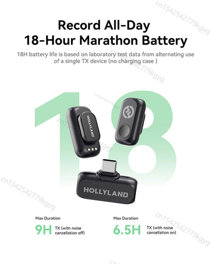 A1 Wireless Microphone for Smartphones  Vlogging Podcast Noise Cancellation Mic