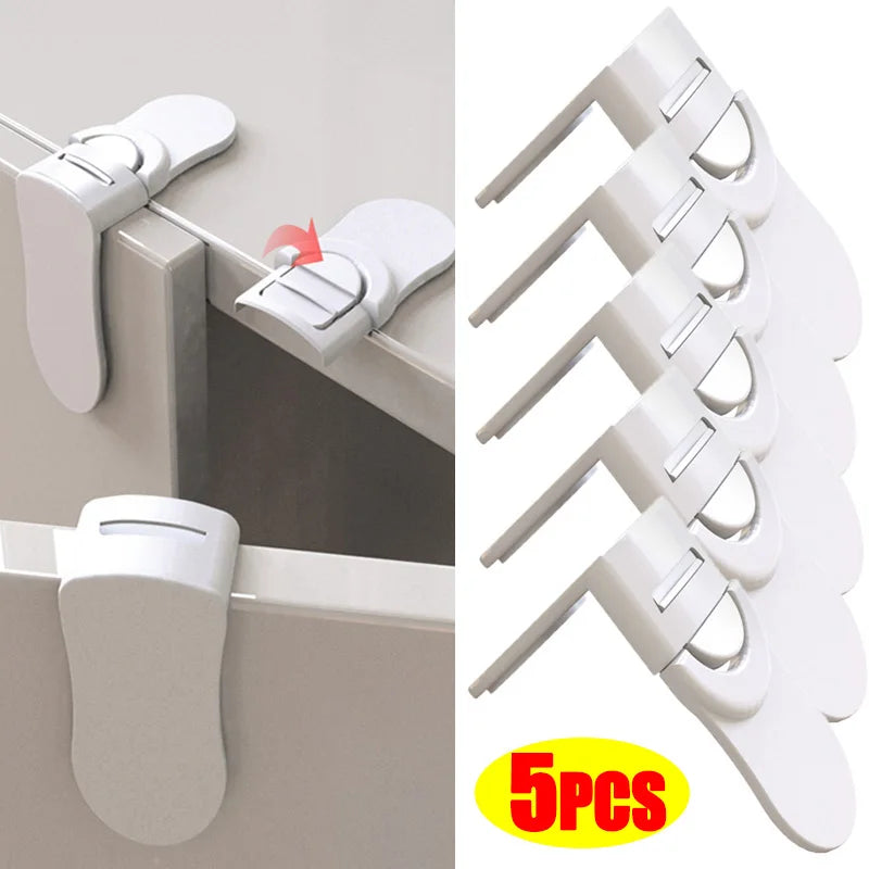 1-5pcs Baby Multifunctional Safety Locks Anti-opening Cabinet