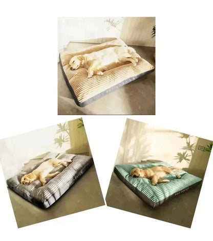 Big Dog Mat Corduroy Pad for Medium Large Dogs Oversize Pet Sleeping Bed Big Thicken Dog Sofa Removable Washable