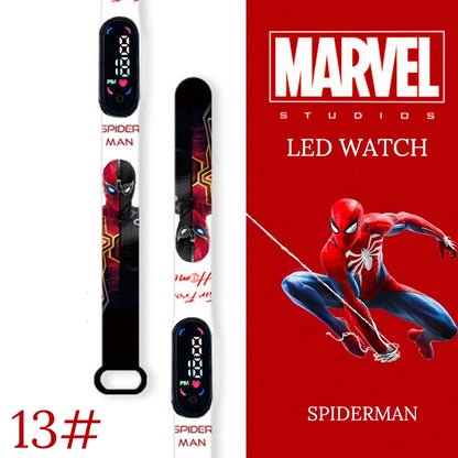 New Spiderman Kid's Waterproof Watches  Digital Watch Boys LED Clock