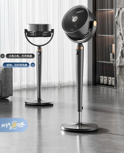 Smart Voice Control Fan with Aromatherapy Energy Saving Pure Copper Motor Air Circulator