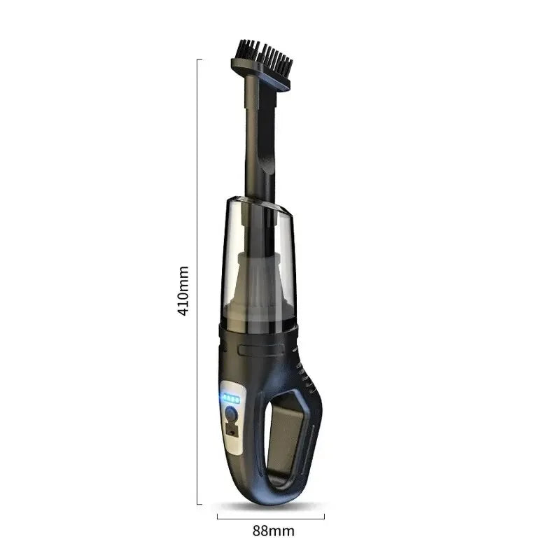 120W Portable Car Vacuum Cleaner USB Charging Handheld Cordless Vacuum