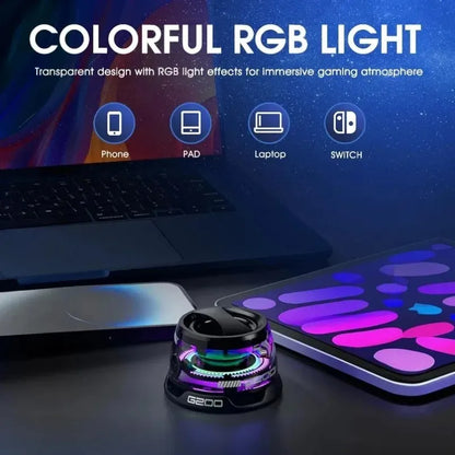 Portable Magnetic Bluetooth Speaker  with RGB Color Light and Phone Holder for IOS