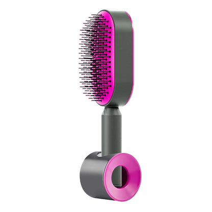 Upgraded Press-Type Self Cleaning Hair Brush Air Cushion Comb Ladies LongHair 3D Central Airbag Massage Comb Household Hairbrush