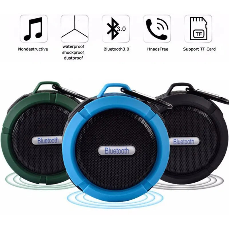 Waterproof Wireless Portable  Bluetooth Speaker Music Sound Box For Mini Subwoofer
