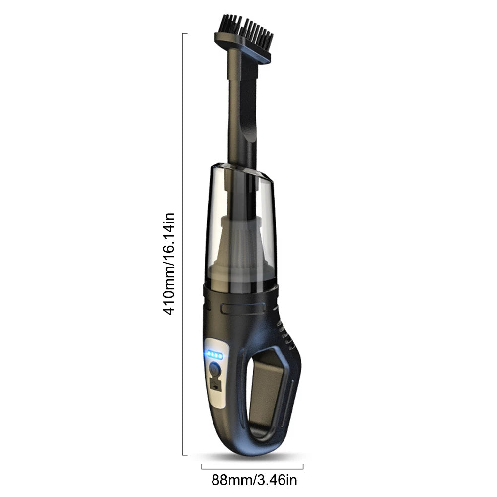 120W Portable Car Vacuum Cleaner USB Charging Handheld Cordless Vacuum