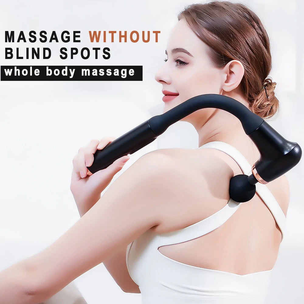 Fascia gun Handle Elbow 3 Modes  6 Gears Adjust Muscle Relaxation  Massage Percussion Hammer for Athletes