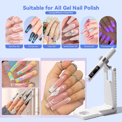 Pencil Lamp Nail UV LED Dryer Portable Rechargeable Flashlight UV Light