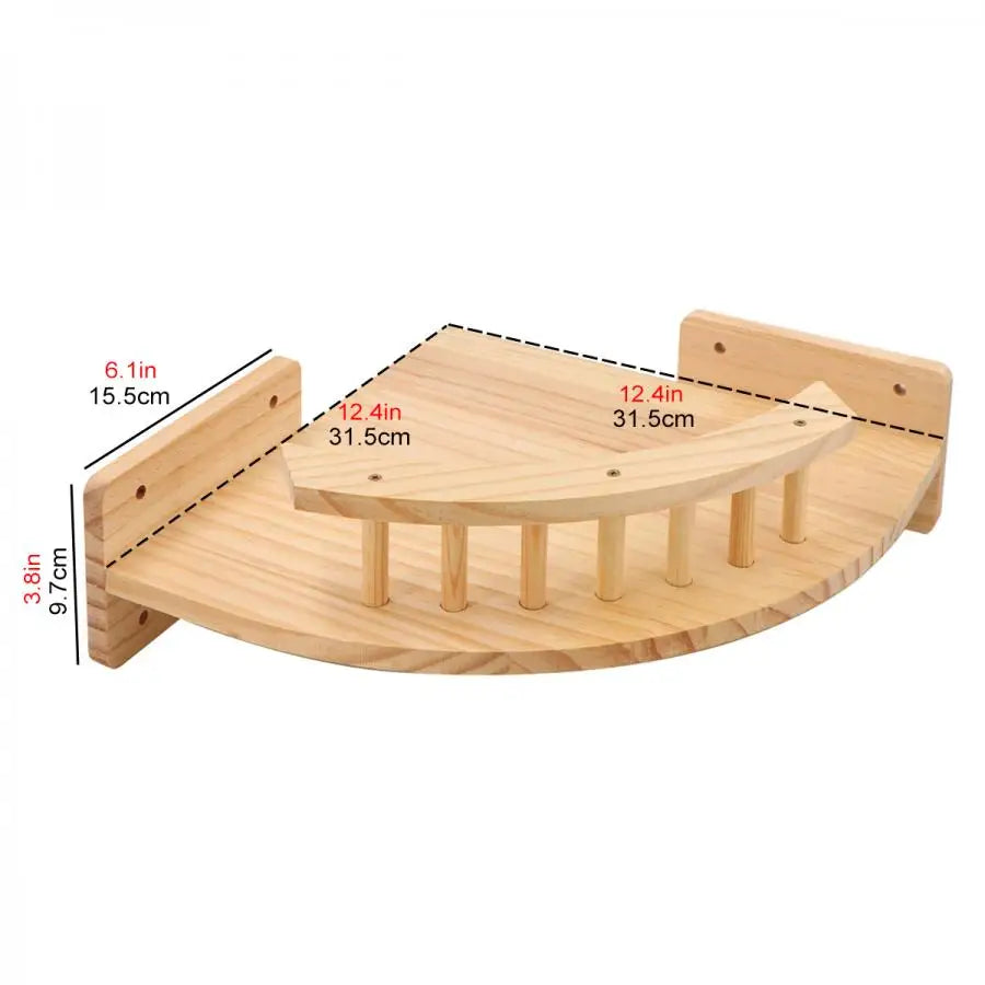Wall Mounted Cat Climbing Shelves Cat House Cat Bridge Cat Hammock