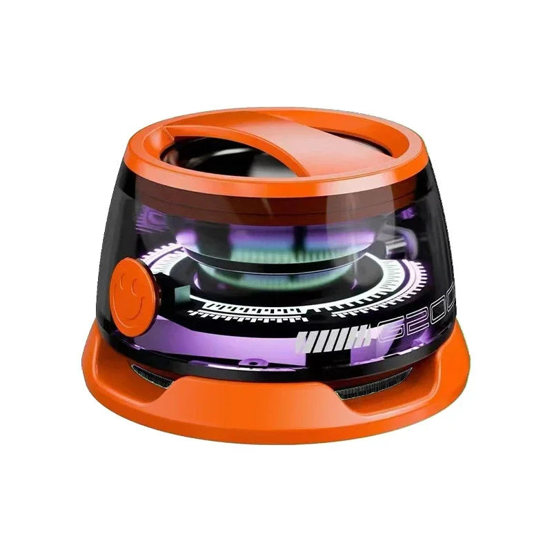 Portable Magnetic Bluetooth Speaker  with RGB Color Light and Phone Holder for IOS