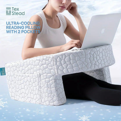 Large Reading Pillow, Memory Foam Bed Rest Pillow for Reading, laptop