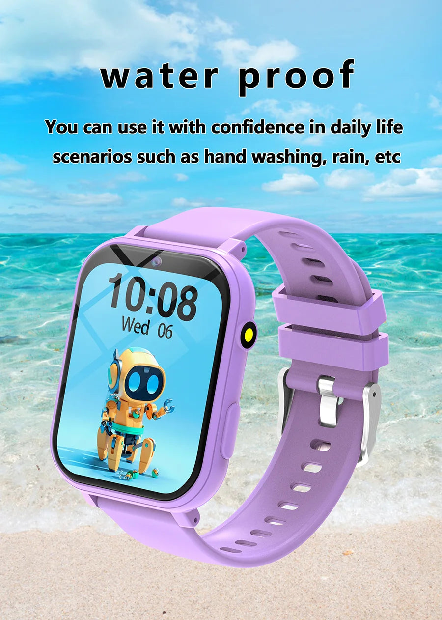 Kids Smart Watch Games HD Screen Camera Flashlight Sleep Monitor Alarm