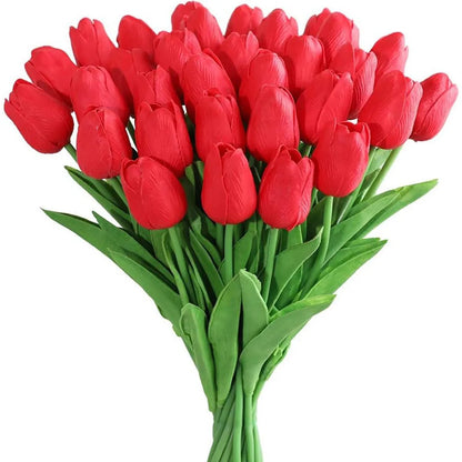 Artificial Tulip Real Touch Flower (10/30 PCS)
