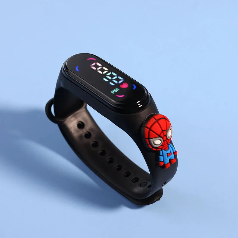New Spiderman Kid's Waterproof Watches  Digital Watch Boys LED Clock