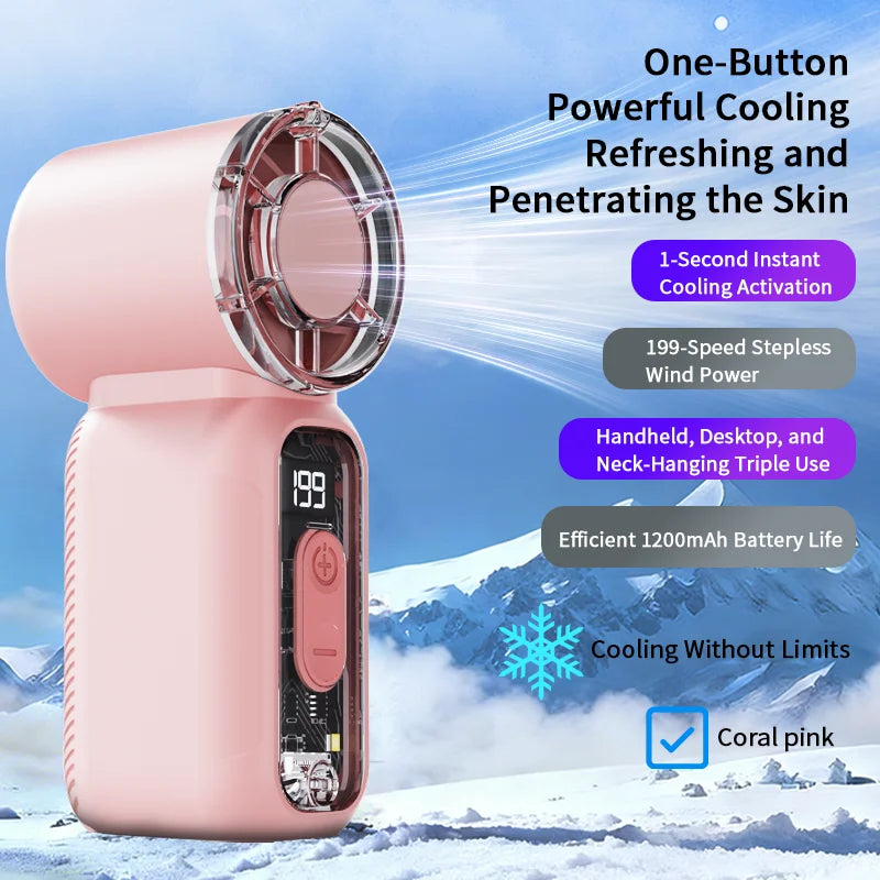 Best Selling Summer Super Mini Rechargeable Handheld High Speed Fan Powerful Wind
