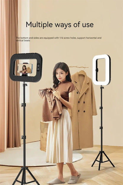 New Portable Handheld Ring LED light Rechargeable Live Broadcast