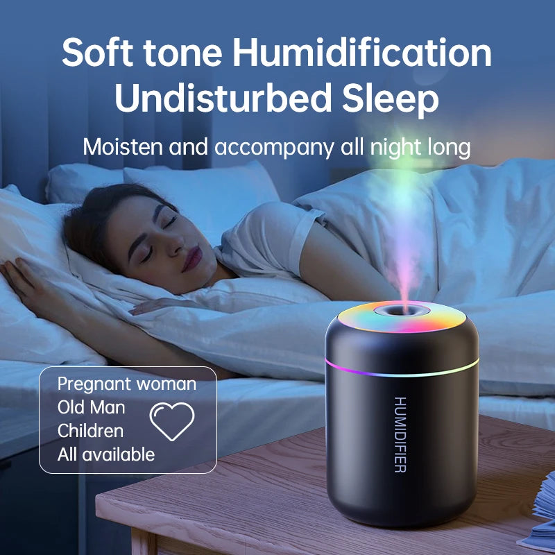Mini light Air Humidifier USB Electric Aroma Diffuser Essential Oil Purifier