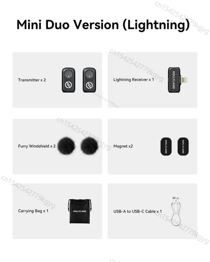 A1 Wireless Microphone for Smartphones  Vlogging Podcast Noise Cancellation Mic