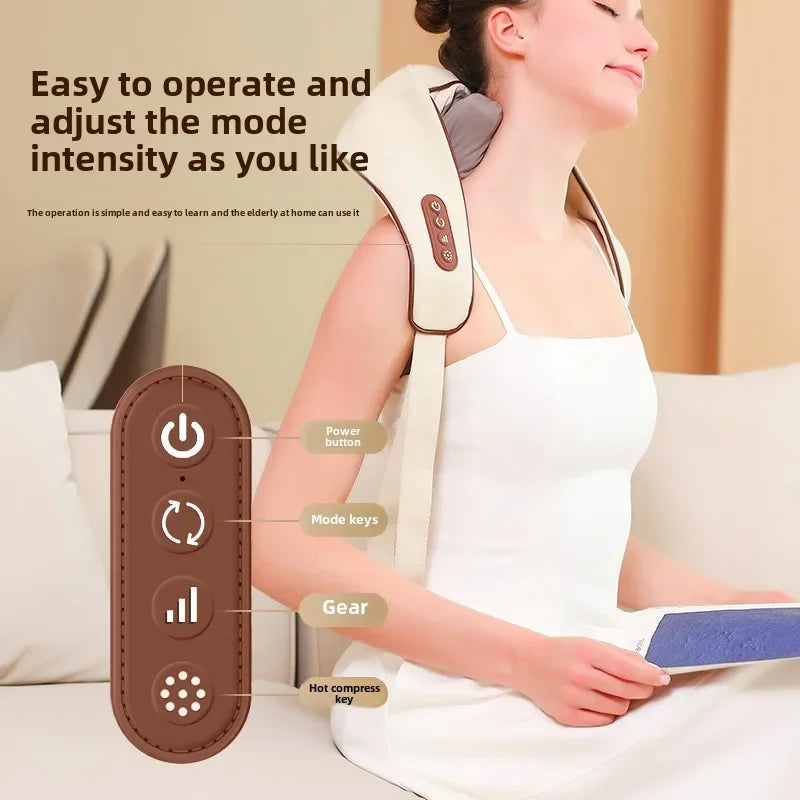 New USB U-Shape Neck and shoulder Shiatsu Cordless Massager