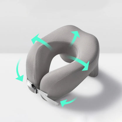 Pillow Travel U-Shape Pure Memory Foam Neck Pillow For Airplane Office Nap Cervical Pillows Flight Sleeping