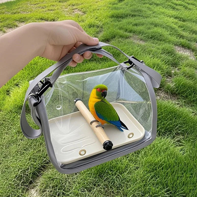Portable Breathable Bird, Hamster, parrot Travel Bag With Stand & Removable straps  design
