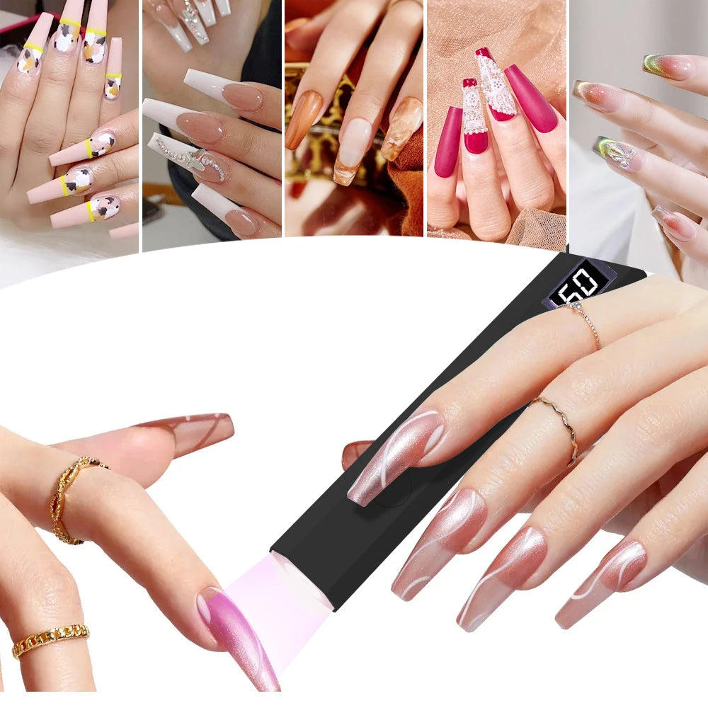 Portable Handheld UV Light lamp for Gel Nails  Rechargeable