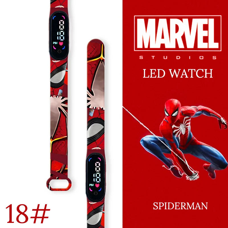 New Spiderman Kid's Waterproof Watches  Digital Watch Boys LED Clock