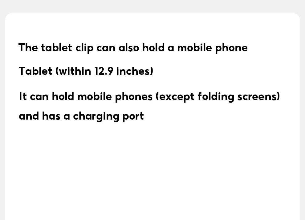 Stand Phone, Tablet Holder Floor Aluminum  Retractable iPad Clip