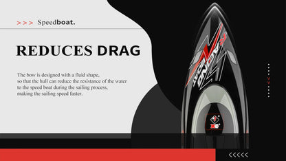 High Speed Racing Speedboat Toy For Children or Adults -Remote Control 55KM/H 35KM/H