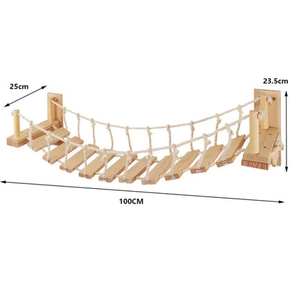 Wall Mounted Cat Climbing Shelves Cat House Cat Bridge Cat Hammock