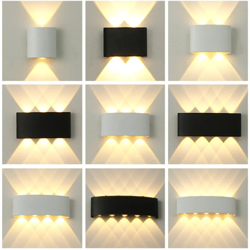 Aluminium LED Wall Lamp Waterproof Garden Balcony Lighting