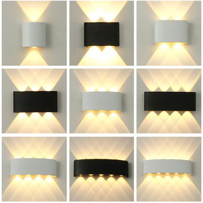 Aluminium LED Wall Lamp Waterproof Garden Balcony Lighting