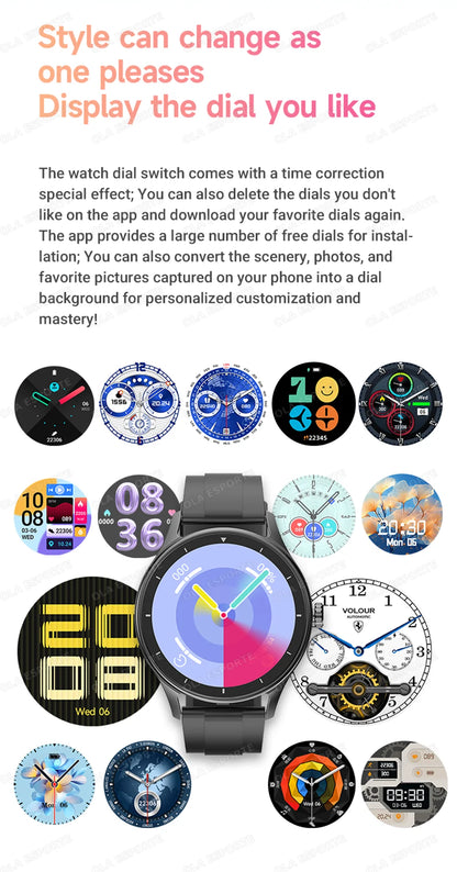 2026 Smart Watch Women Men Heart Rate Monitor Waterproof Smartwatch For Android IOS