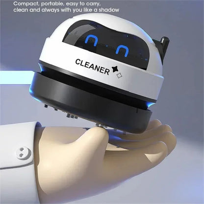 Handheld Mini Vacuum Cleaner Home Office Desktop and keyboard